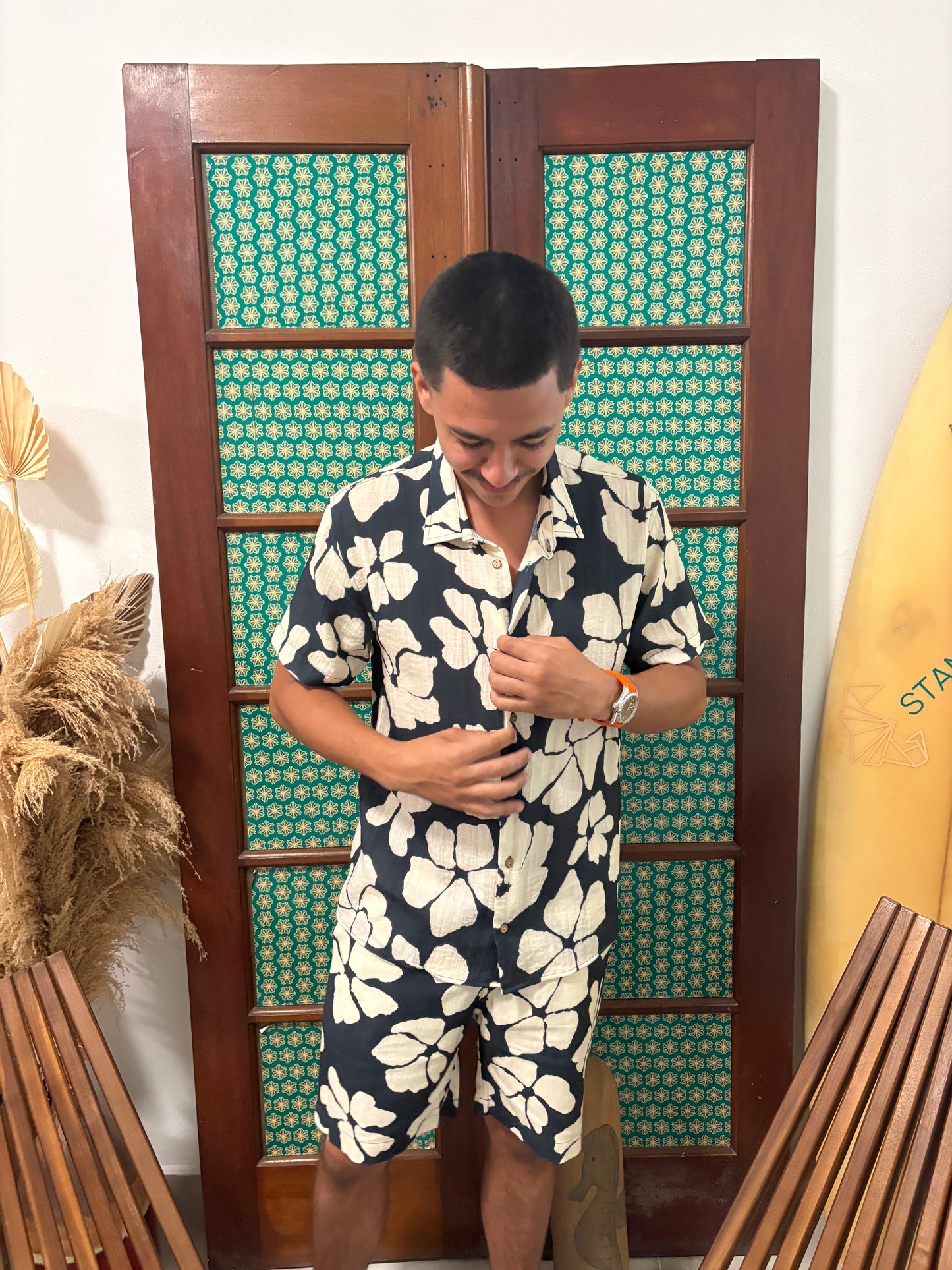 Linen Printed Short