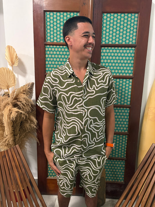 Linen Printed Short