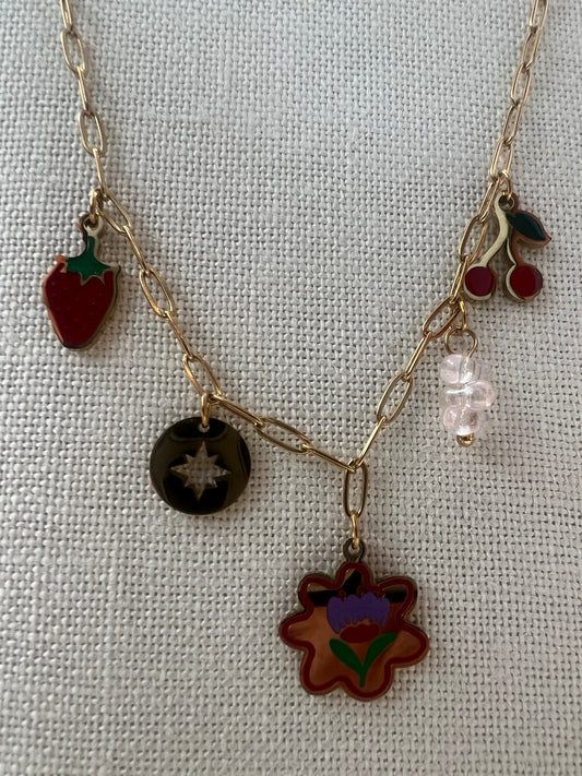 Frutas y Flores Necklace