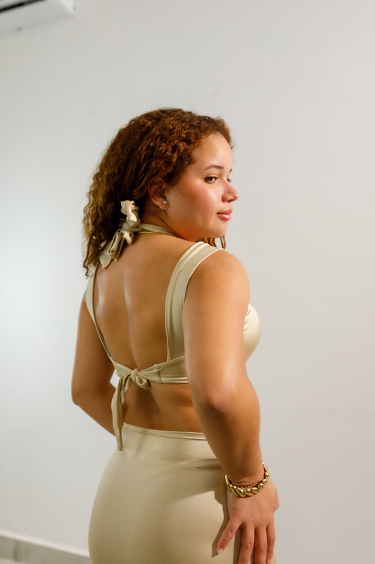 Lina Champagne Gold Top