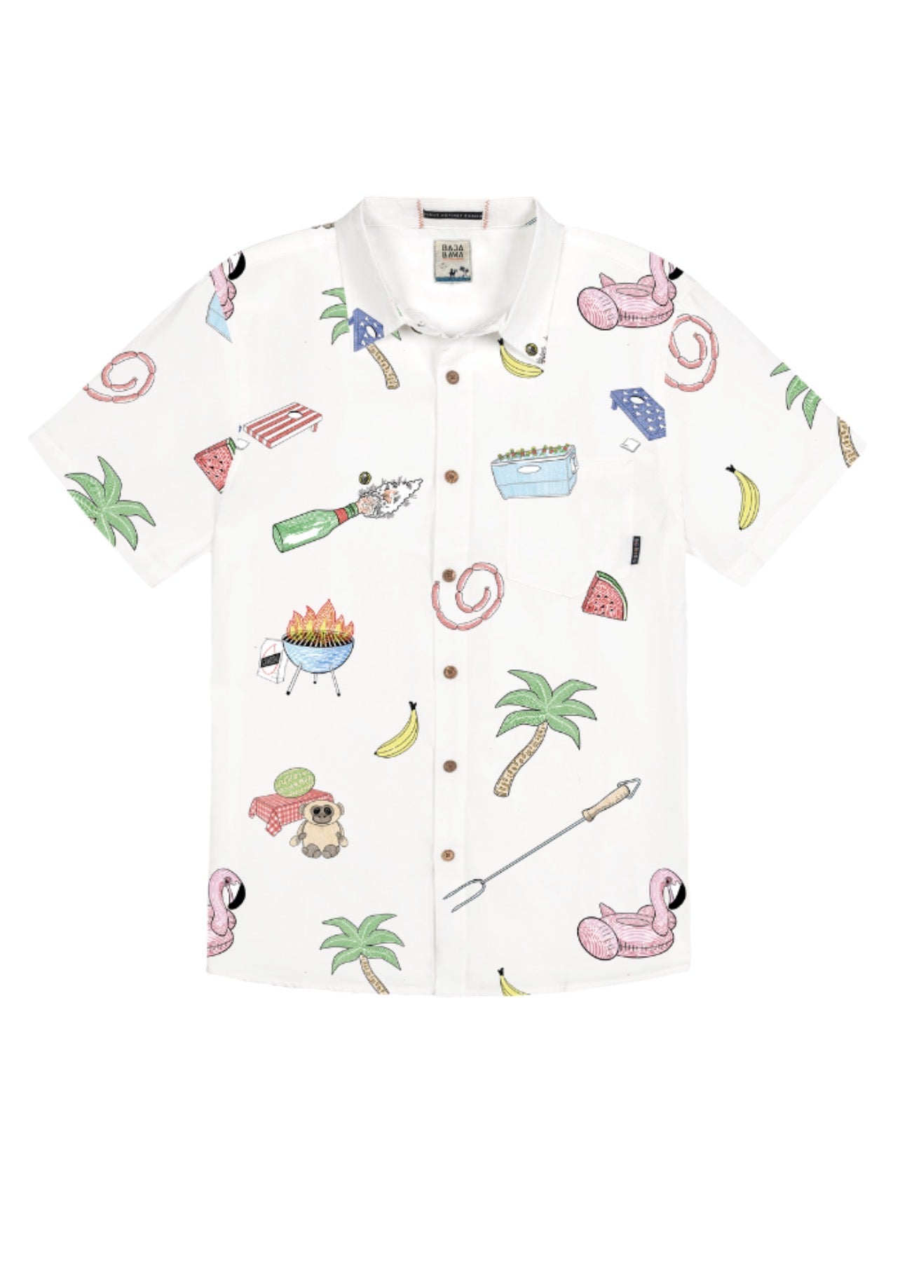 The BBQ Shirt 7 Seas Button Up