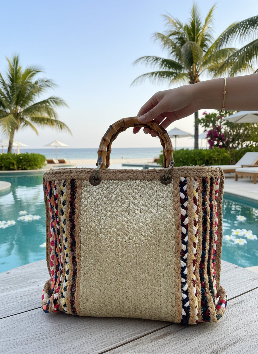 Braided Gold Bag