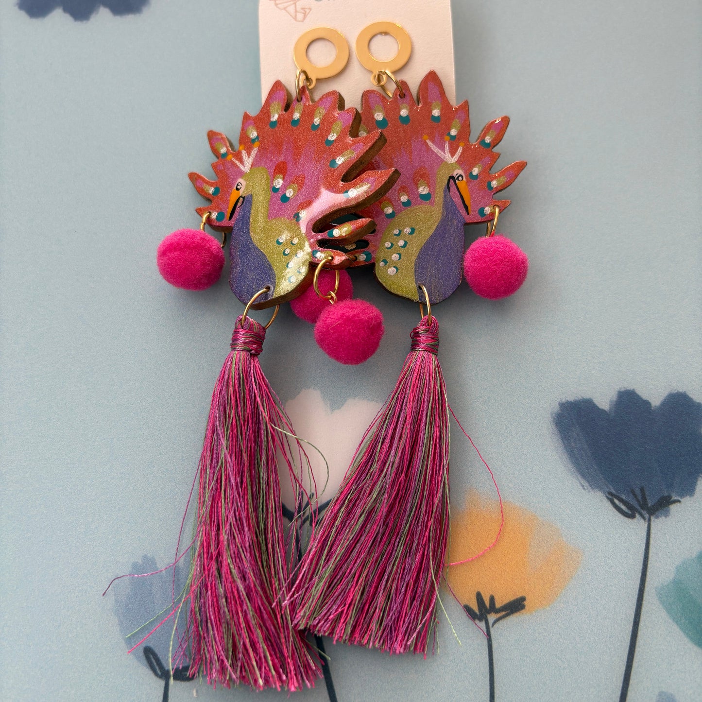 Reina del Plumaje Earrings