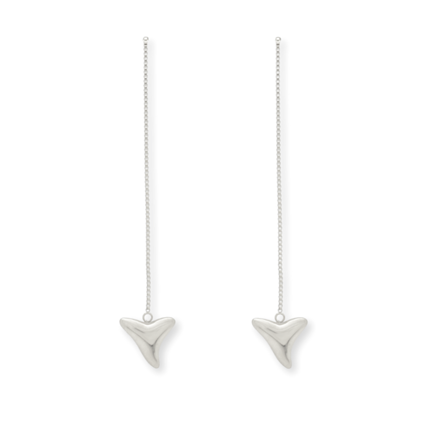 Shark Tooth Threader Earrings