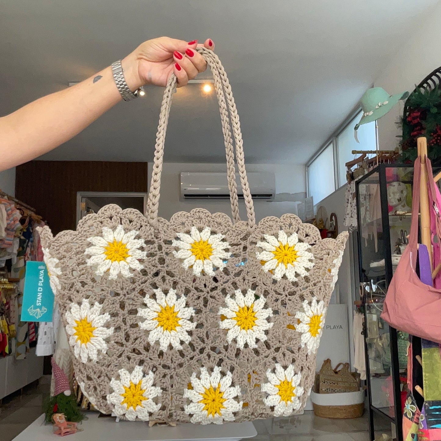 The Blooming's Crochet Tote Bag