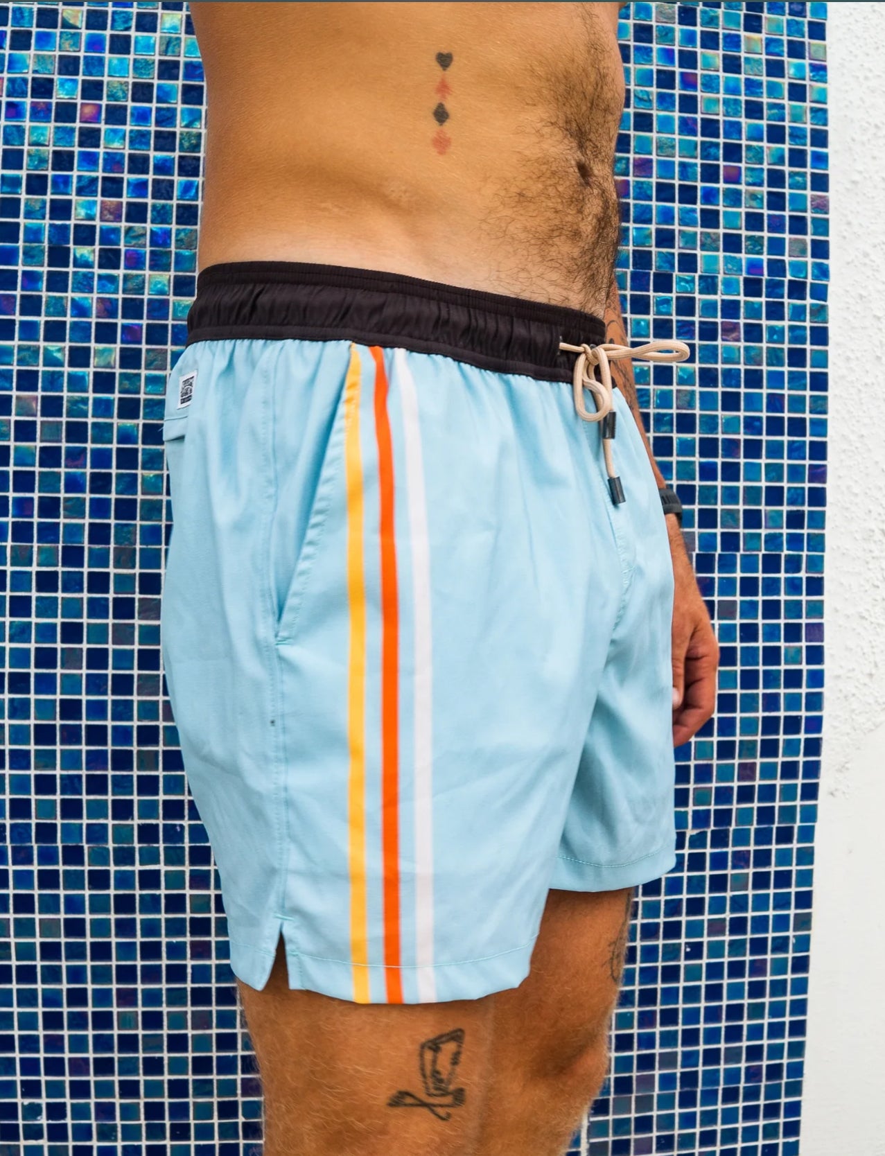 Desert Stinger-Aqua Stripes Swim