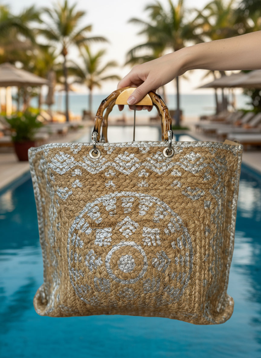 Silver Dune Crossbody Bag