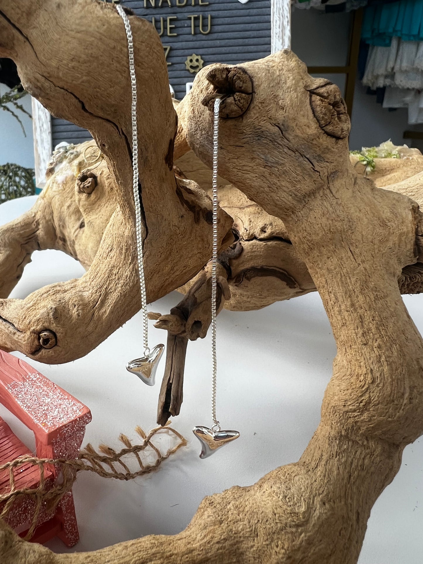 Shark Tooth Threader Earrings