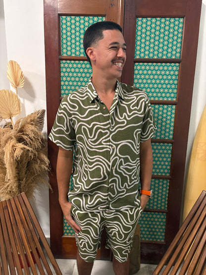 Linen Printed Short