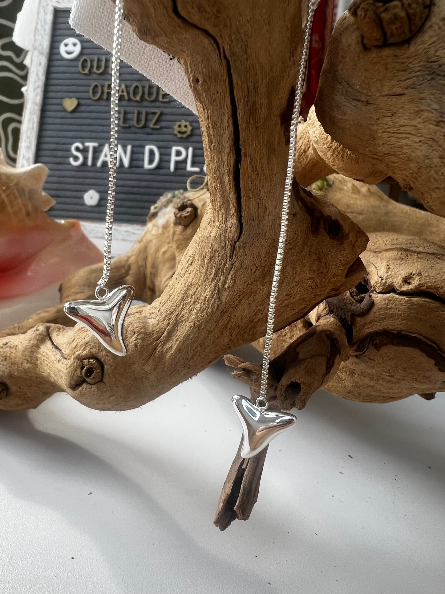 Shark Tooth Threader Earrings