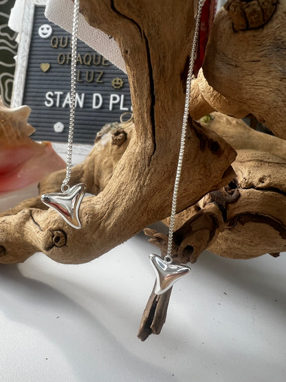 Shark Tooth Threader Earrings