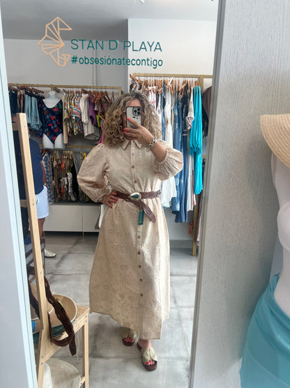 Palmina Maxi Dress Beige