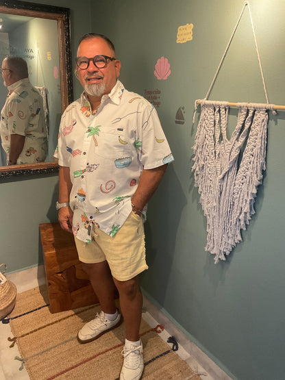 The BBQ Shirt 7 Seas Button Up