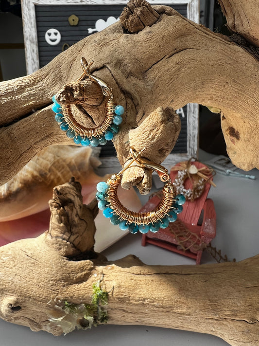 Pismo Mini Hoops - Salty Stones