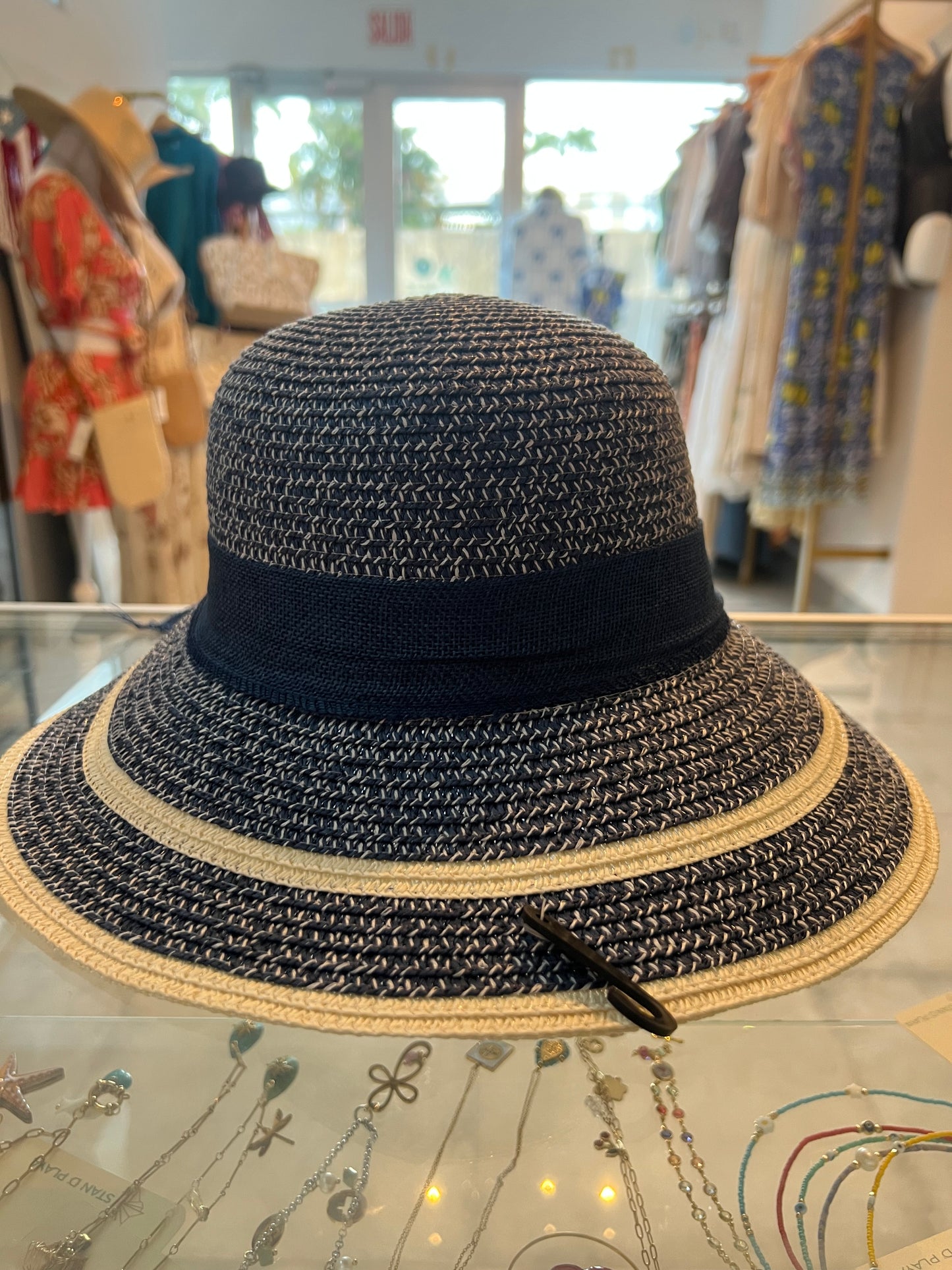 Mid Hat Bow Blue