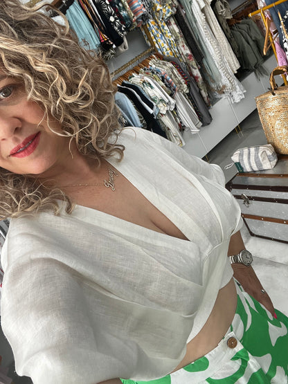 Top White Linen
