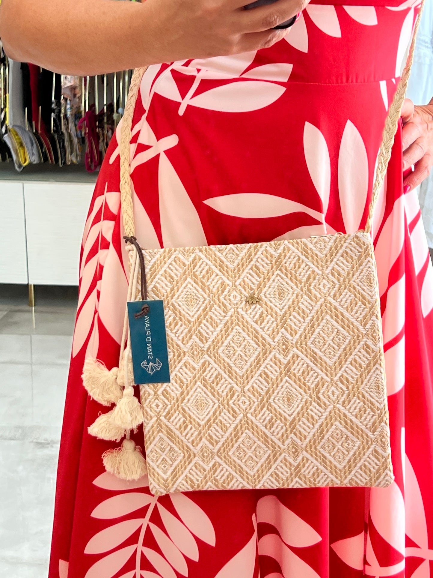 Cross Body Bag Natural Fiber