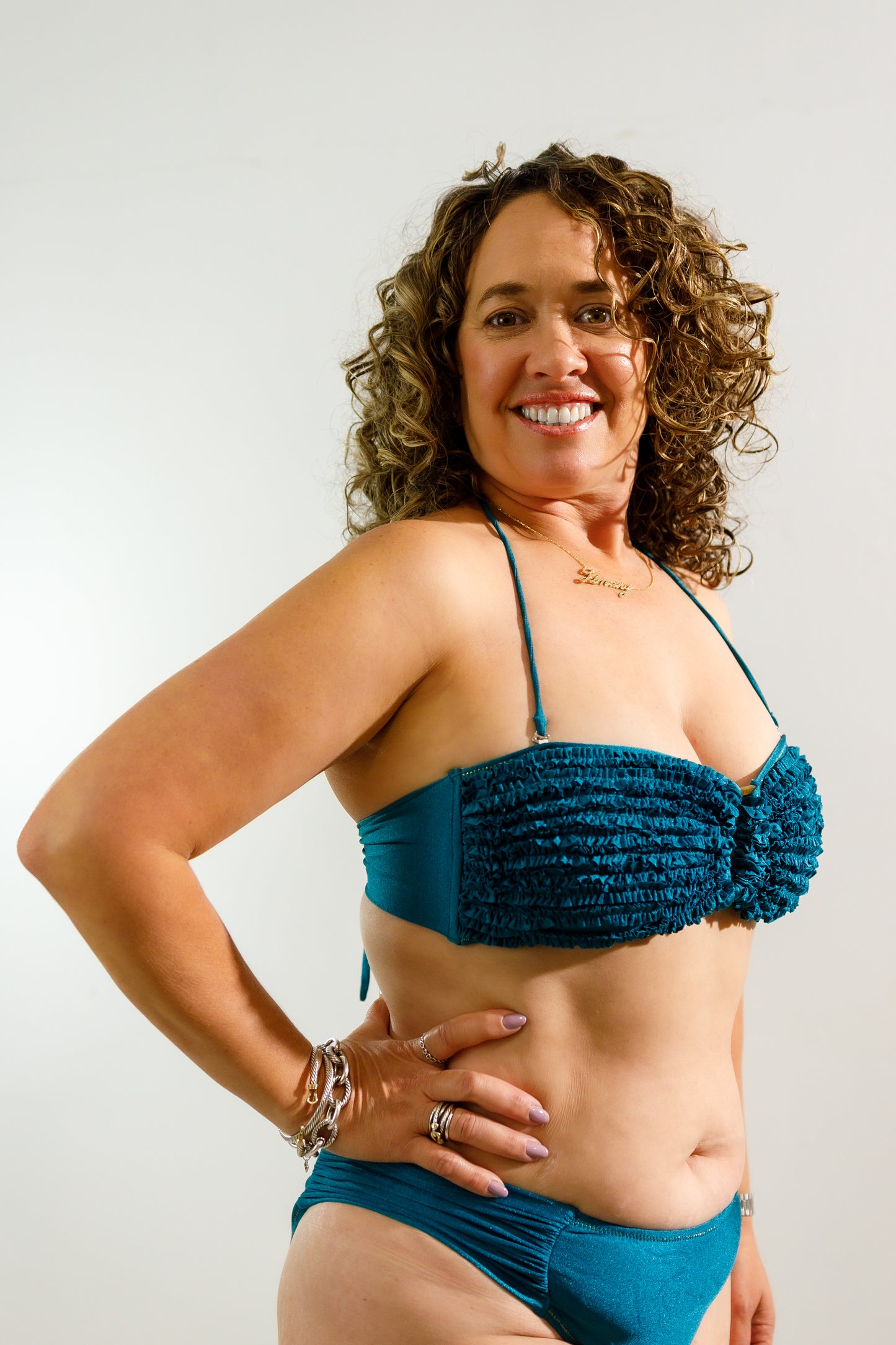 Ruffle Glow Swim Set