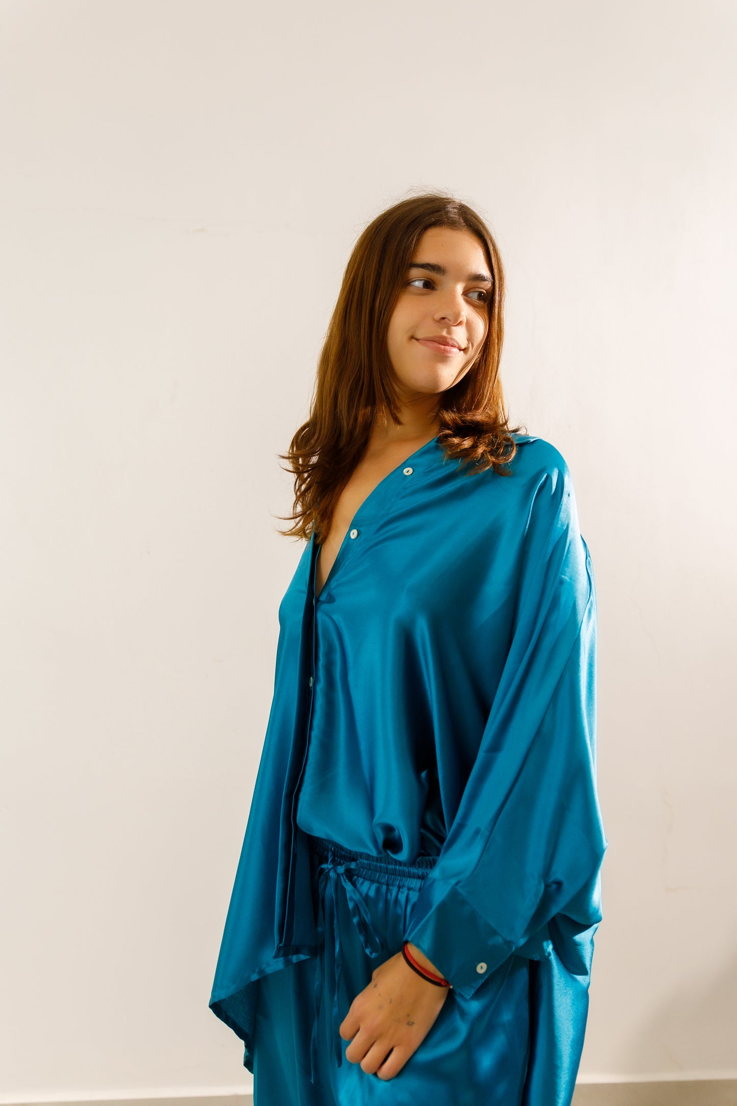 Long Sleeve Satin set