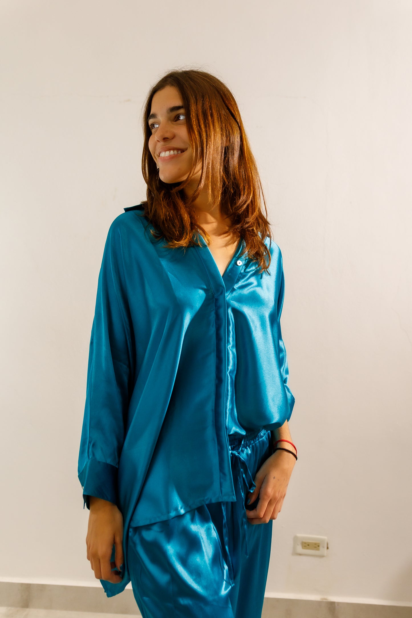 Long Sleeve Satin set