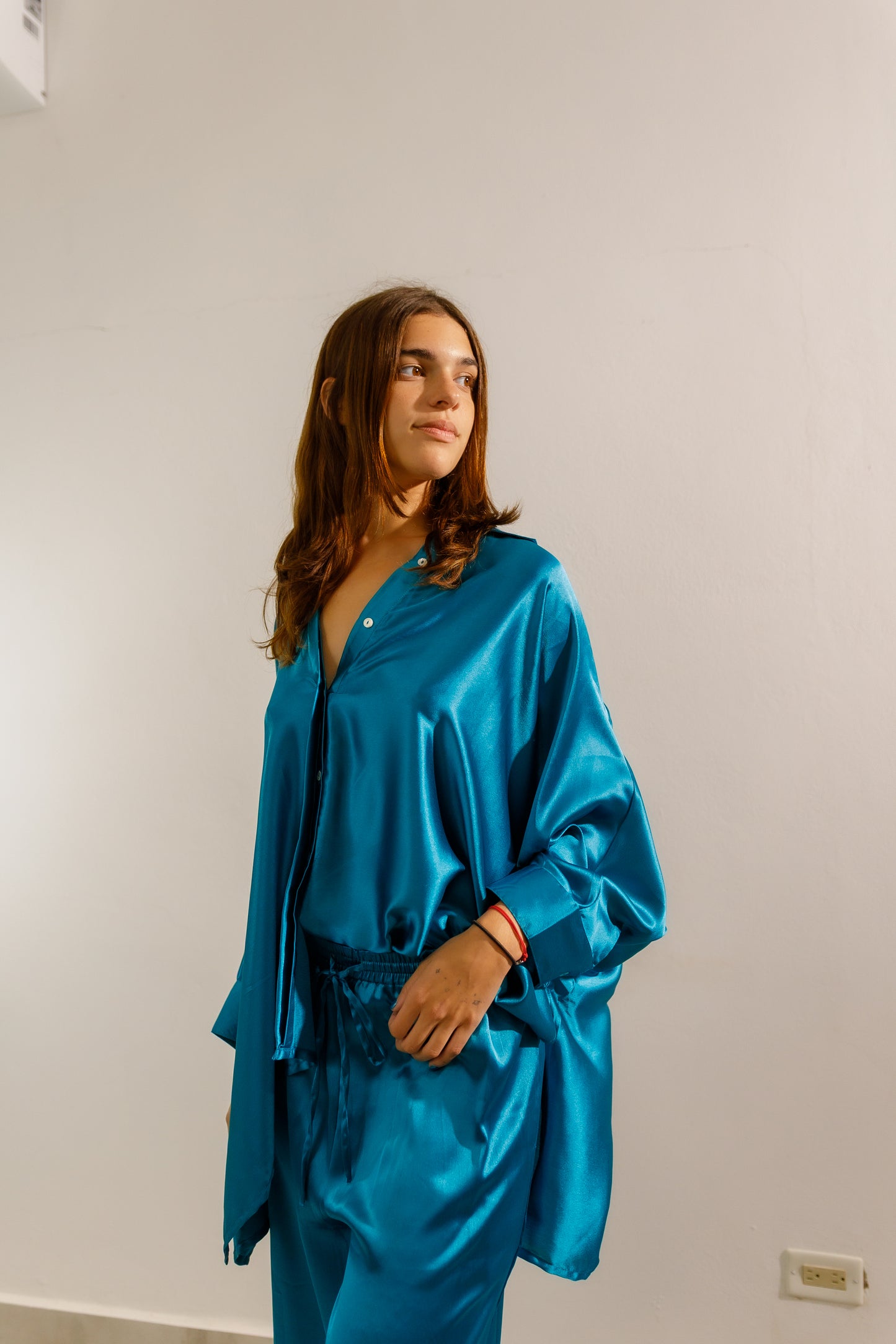 Long Sleeve Satin set