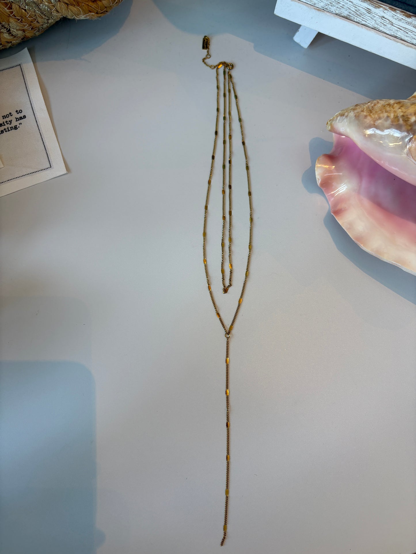 LAYERED Y NECKLACE
