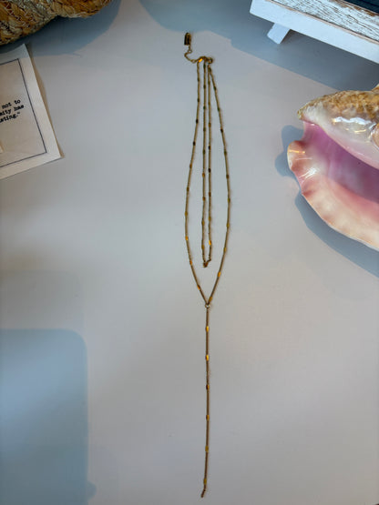 LAYERED Y NECKLACE