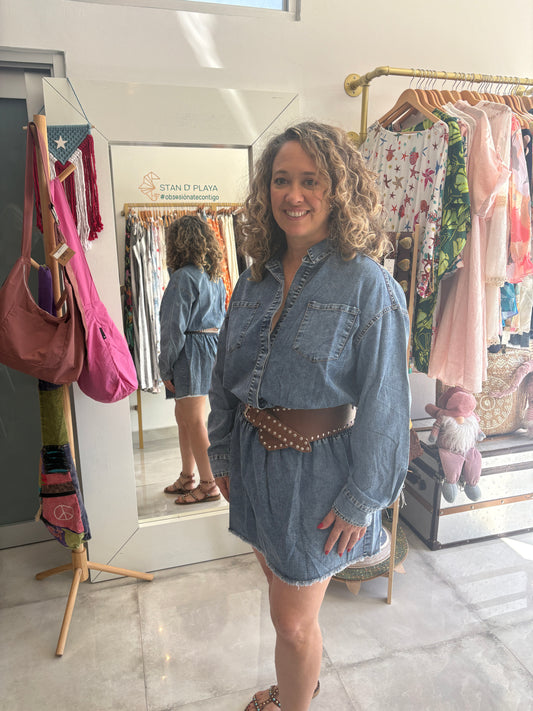 The Denim Mini Dress