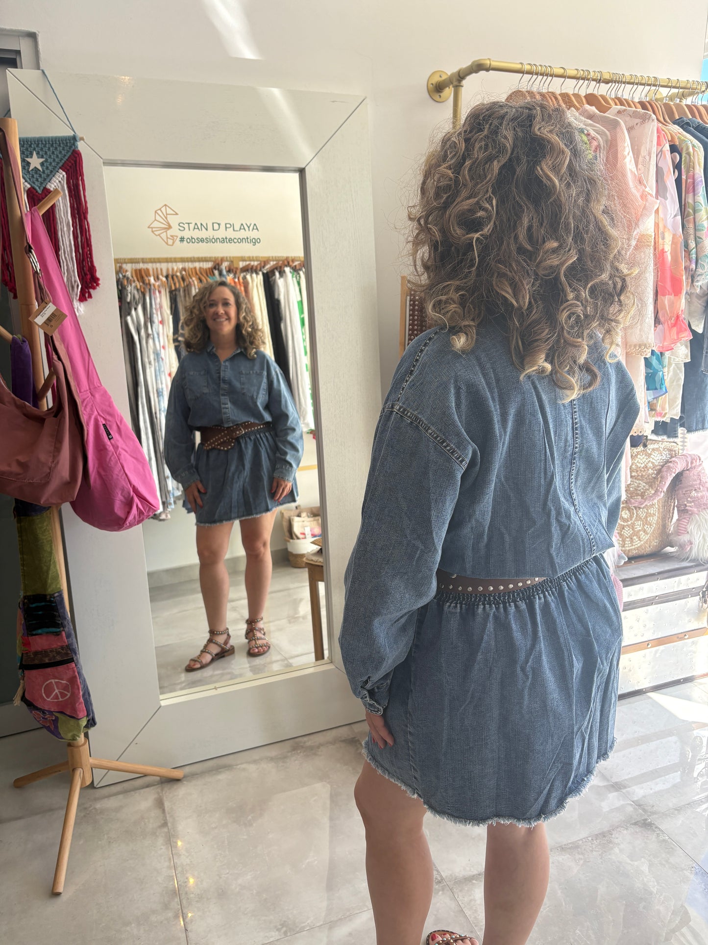 The Denim Mini Dress