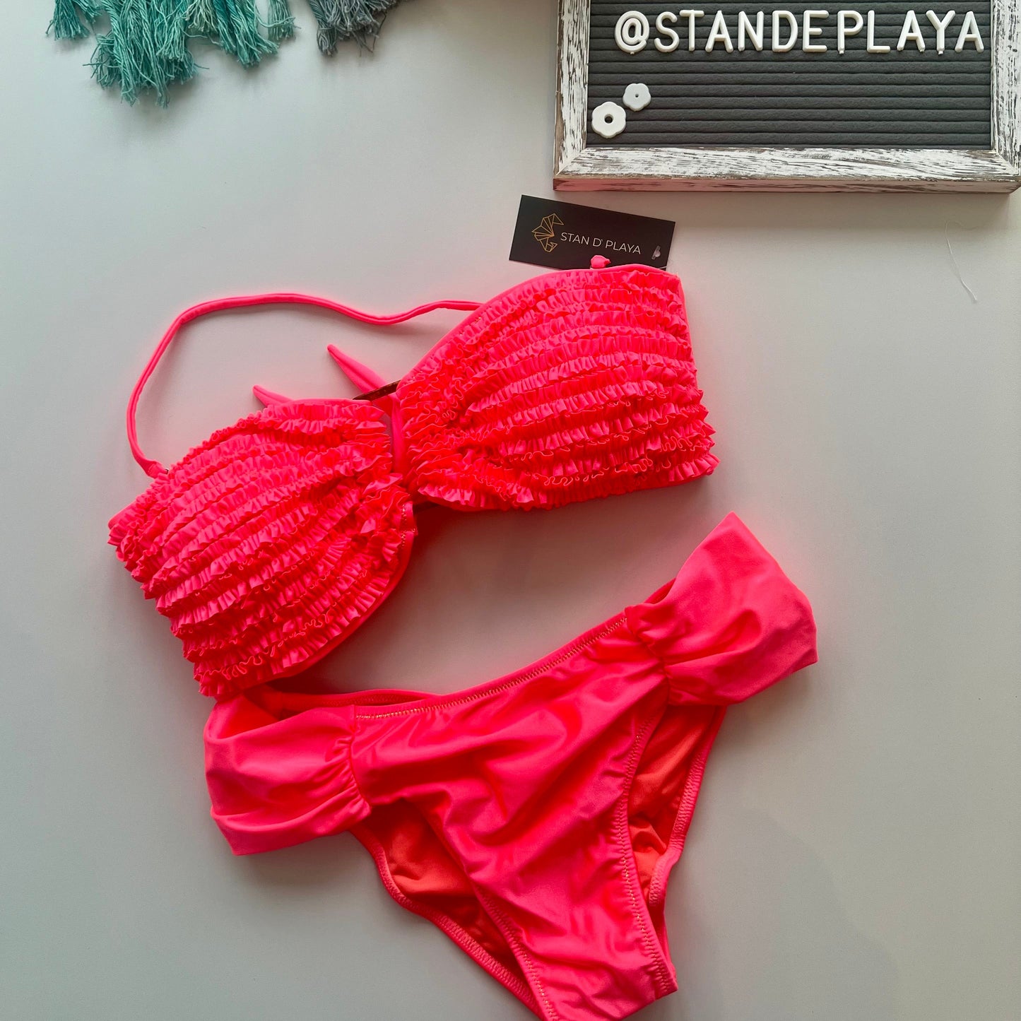 Ruffle Glow Swim Set