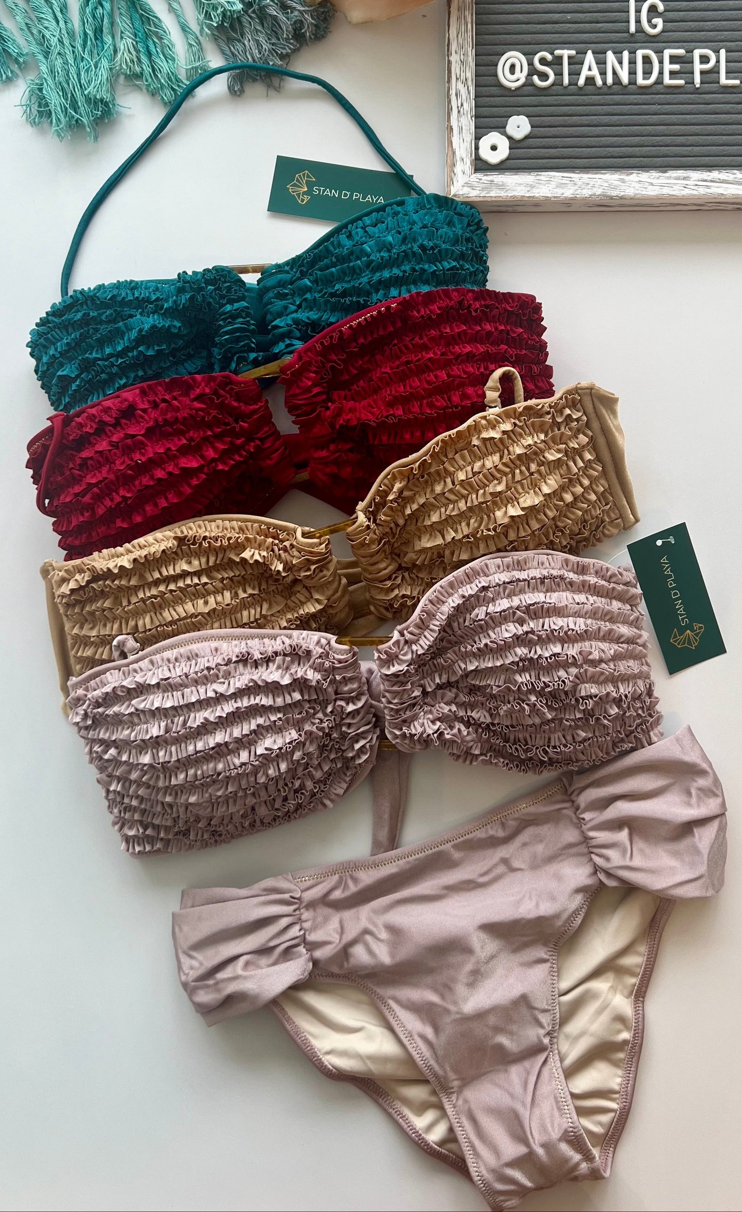 Ruffle Glow Swim Set