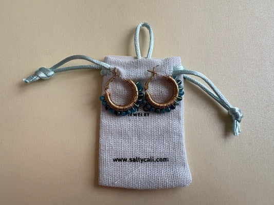 Pismo Mini Hoops - Salty Stones