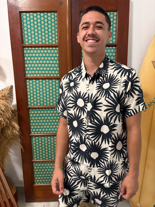 Linen Printed Margaritas Shirt