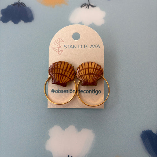 Concha Dorada Earrings