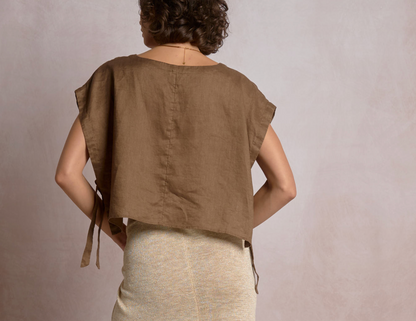 Top SS Crop Tie Sides