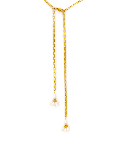 FLOWER BOLO NECKLACE