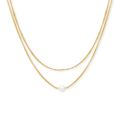 LAYERED PEARL NECKLACE